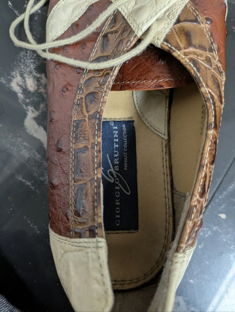 Giorgio Brutini Two-Tone Square Toe Dress Shoes Size 9.5